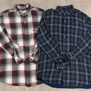 Polo Ralph Lauren Plaid Button-Down Shirts - Red, White, Blue, Green